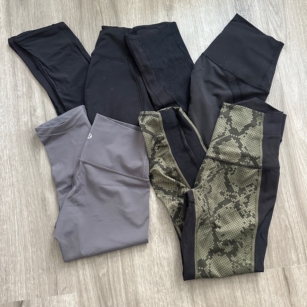 BUNDLE - 4 Pairs Lululemon Leggings Size 4